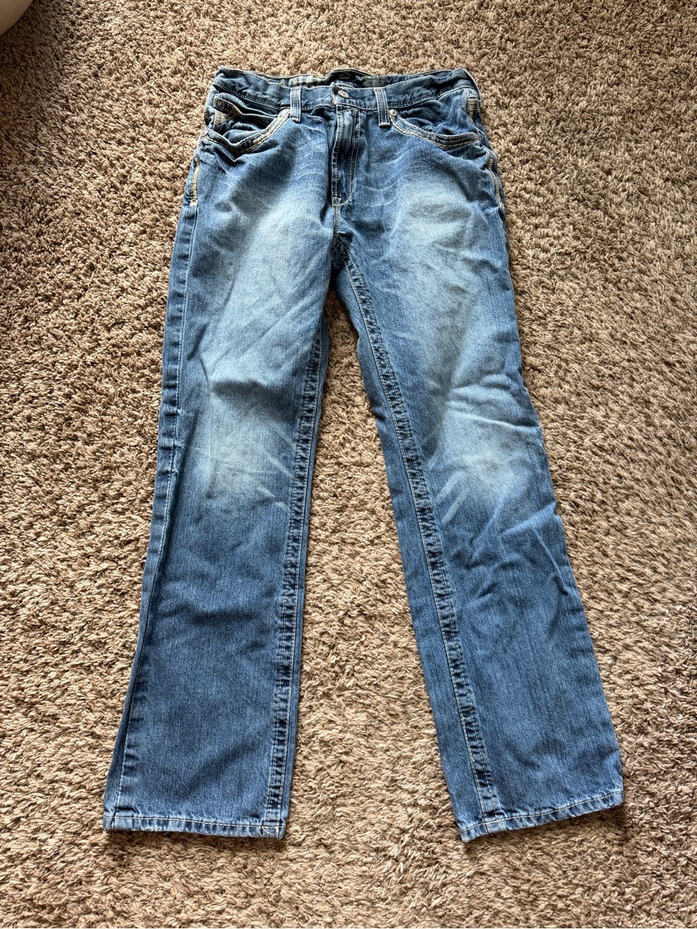 Ariat M5 Straight Leg Mens Jeans Size 33x34 Medium Wash Denim